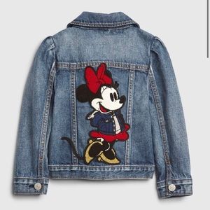 Gap Toddler Disney Minnie Mouse Jean Jacket Size 3